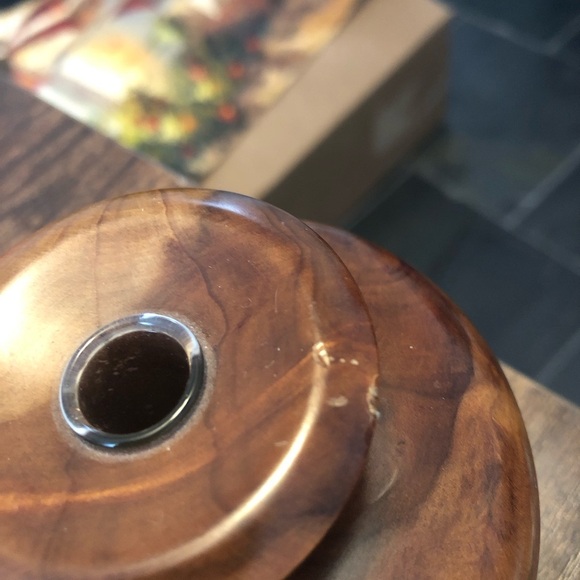 Vintage Burlwood Signed Bud Vase - Picture 4 of 8